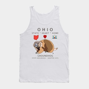 Ohio - Groundhog - State, Heart, Home - State Symbols Tank Top